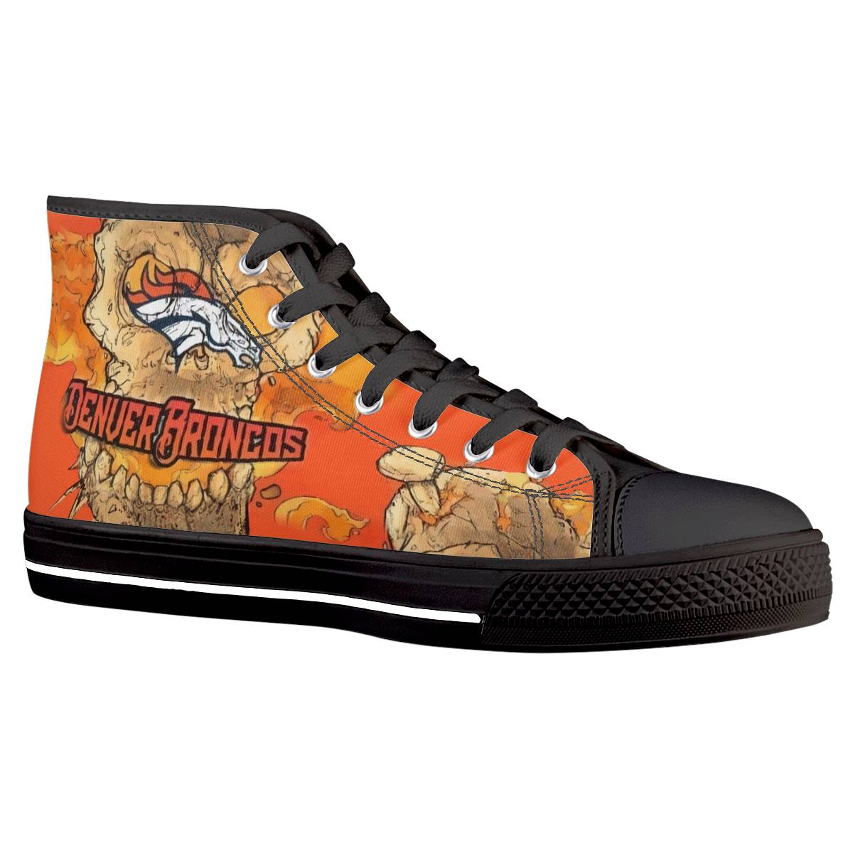 Men's Cleveland Browns High Top Canvas Sneakers 005